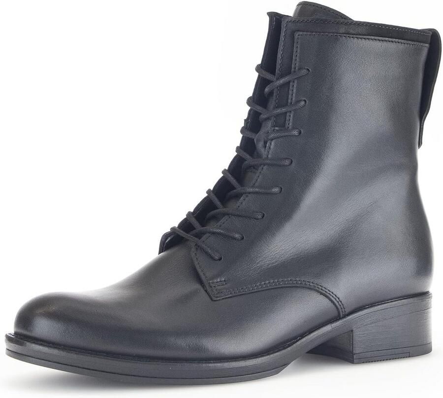 Dames Enkellaarzen met Vetersluiting Comfortabele Laarsjes met Rits