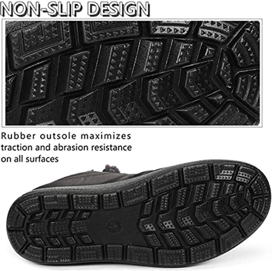 Dames Enkellaarzen met Warme Voering en Uitneembaar Voetbed