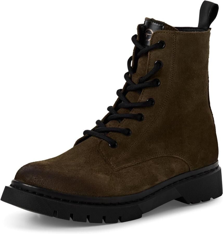 Dames enkellaarzen platte veterlaarzen