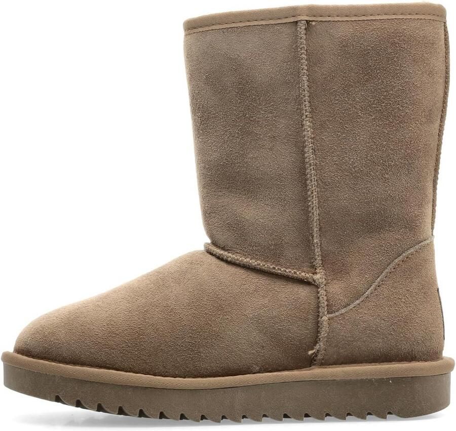 Dames Enkellaarzen Taupe Breedte Comfortabele Laarzen