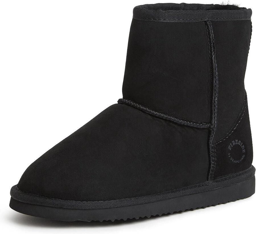 Dames Enkellaarzen Waterbestendig Warm Gevoerd Leren Look