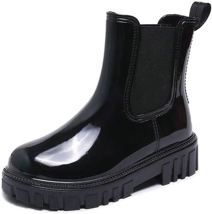 Dames Enkellaarzen Waterdicht Chelsea Boots Antislip Regenlaarzen Tuinschoenen