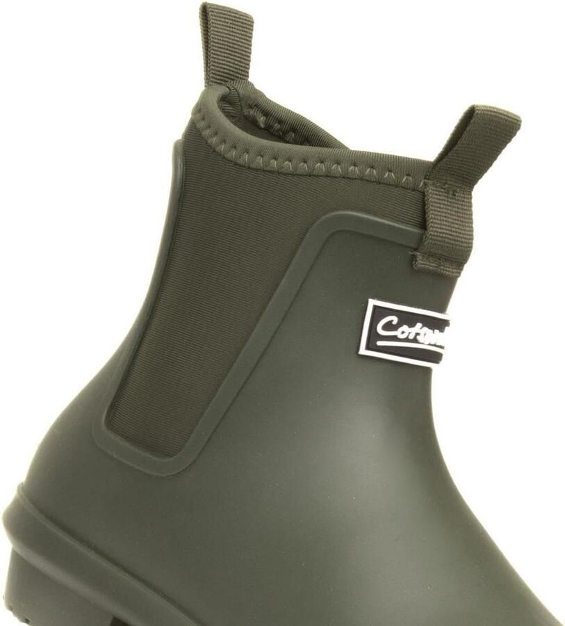 Dames Enkel Regenlaarzen Zwart Waterdicht