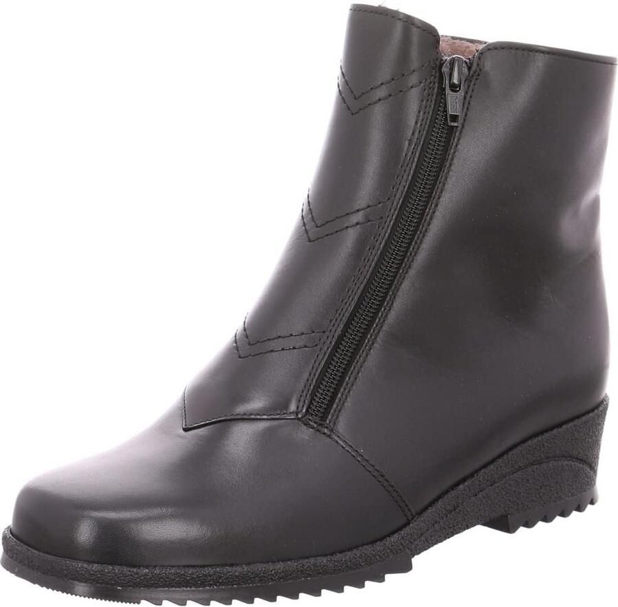 Dames Enkellaarzen Zwart Comfortabele Voering voor Winter en Herfst