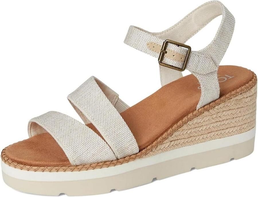 Dames Espadrille Sleehak Sandaal Comfortabele Zomer Schoenen
