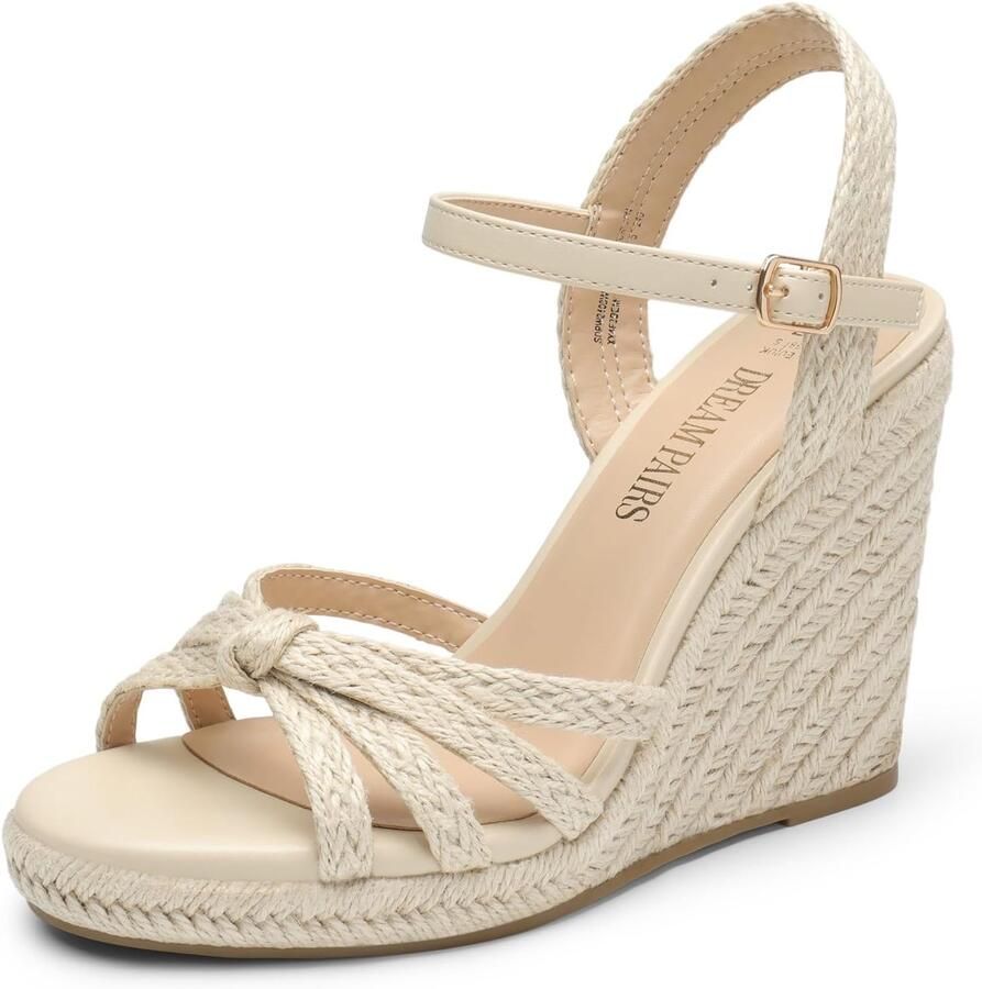 Dames Espadrille Sleehak Sandalen met Bandjes Comfortabel & Stijlvol