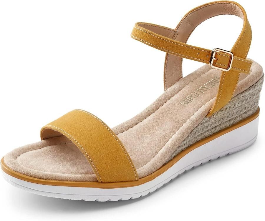 Dames Espadrille Sleehak Sandalen Zomerse Stijl met Gesp
