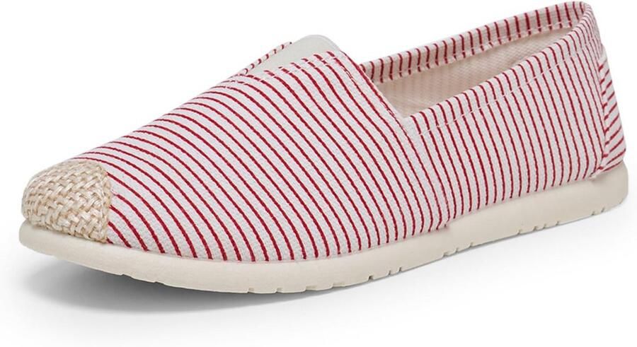 Dames Espadrilles Canvas Instappers Platte Schoenen Holle Suède Stijl