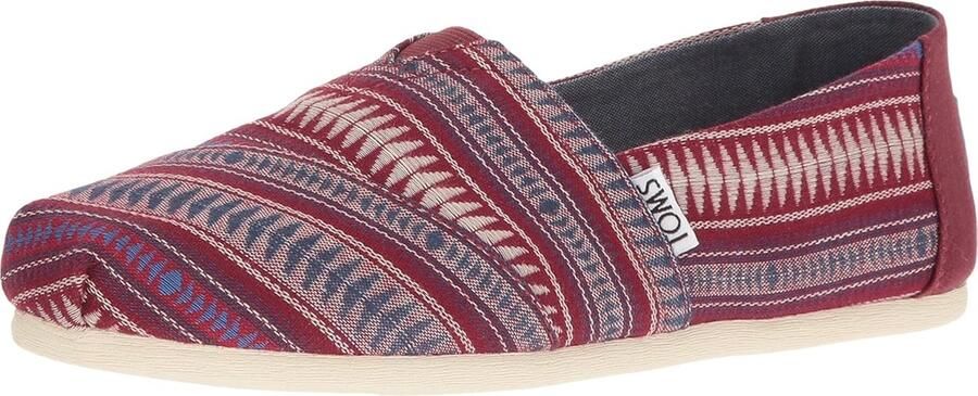Dames Espadrilles Geweven Instappers Zomerse Stijl Uitneembare Binnenzool Multicolor