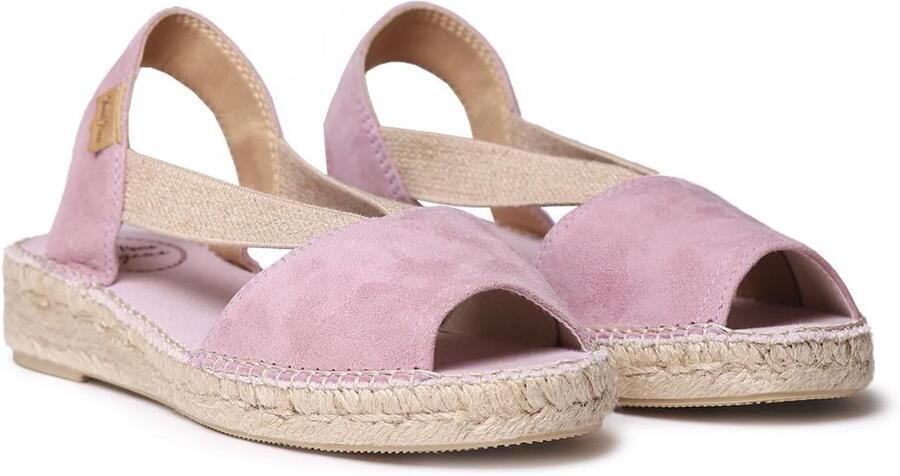 Dames Espadrilles met Jute Zool Handgemaakte Zomersandalen