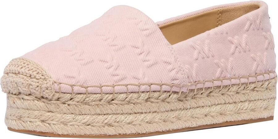Dames Espadrilles met Logo Opdruk en Platte Zool