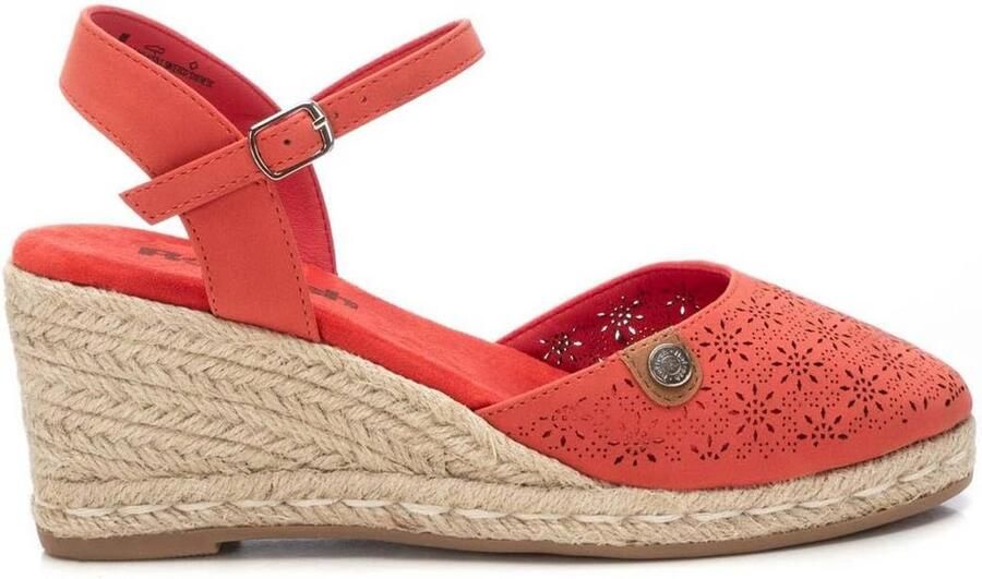 Dames Espadrilles met Plateauzool en Enkelbandje