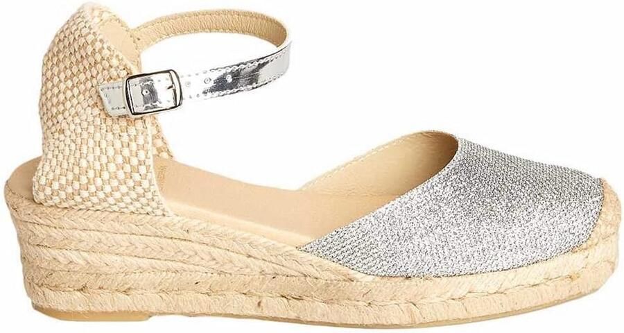 Dames Espadrilles met Sleehak en Bandjes Handgemaakt in Spanje