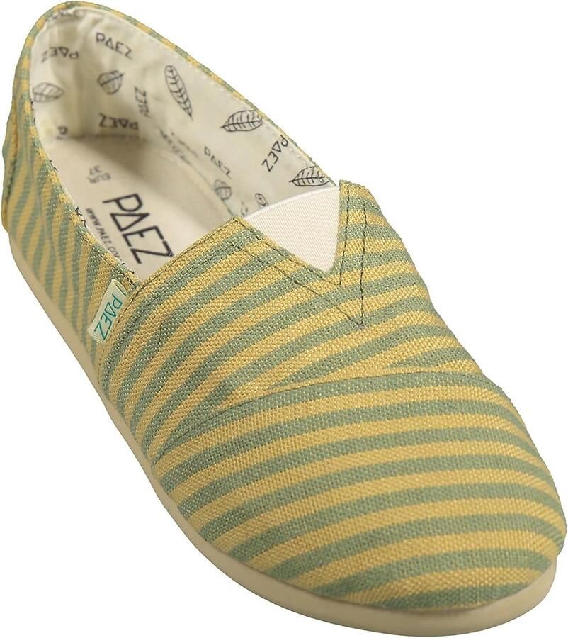 Dames Espadrilles met Strepen Comfortabele en Veganistische Schoenen