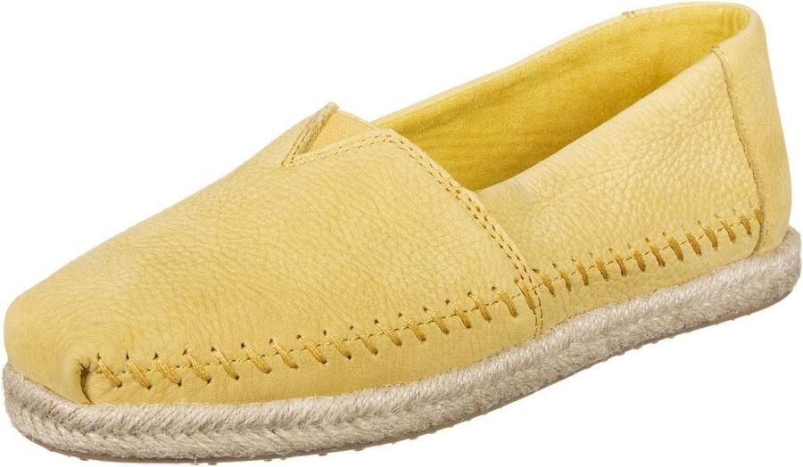 Dames Espadrilles Platte Schoenen Zomerse Wandelingen Comfortabele Pasvorm Geel