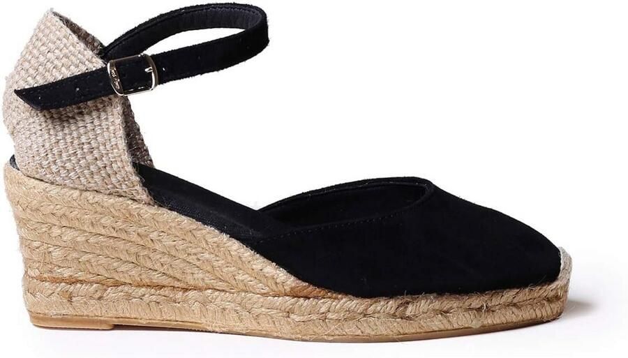 Dames Espadrilles Zomerse Schoenen Casual Lopen Handgemaakt in Spanje 29 x 16 x Zwart