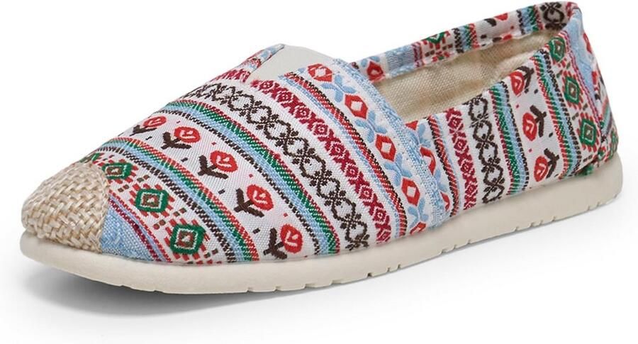 Dames Espadrilles Zomer Comfortabele Canvas Loafers Platte Zool