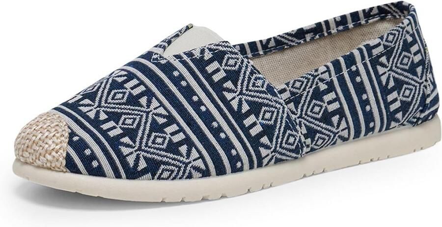 Dames Espadrilles Zomer Instappers Canvas Casual Hol Uit