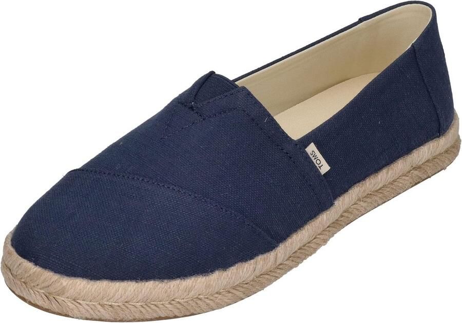 Dames Espadrilles Zomerschoenen Instappers Casual Wandelen Natuurlijke Touwdetails Marineblauw