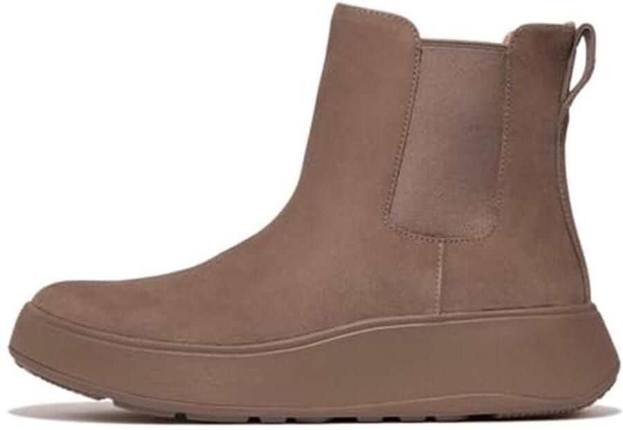 Dames F-mode Suede Flatform Chelsea Boots