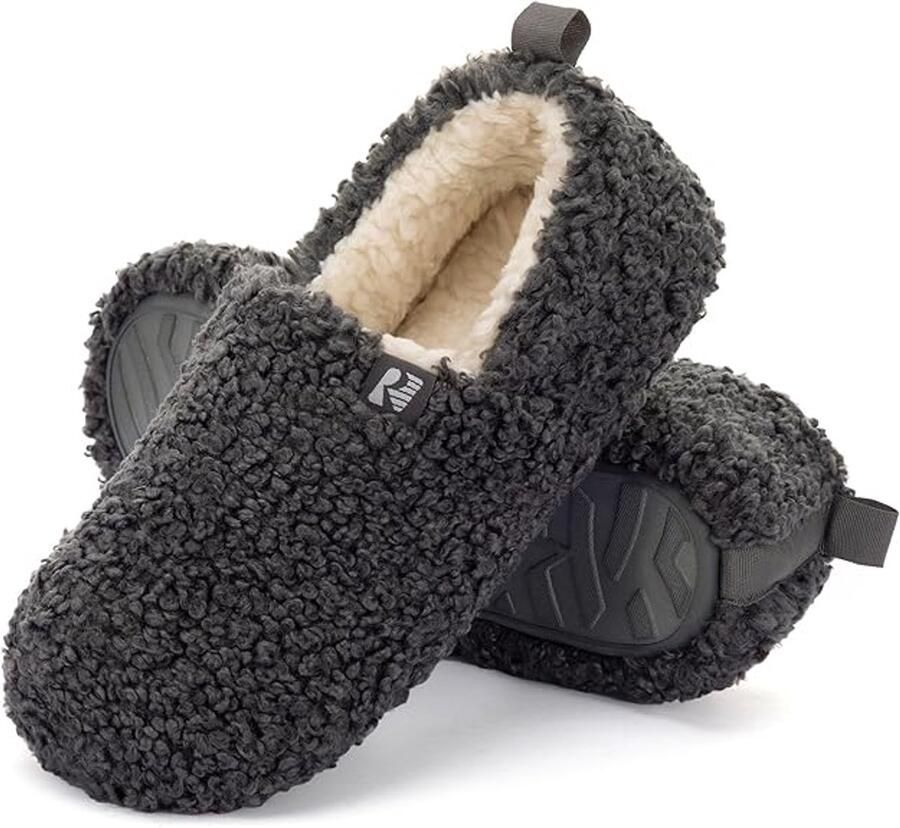 Dames Faux Shearling Pantoffels met Traagschuim