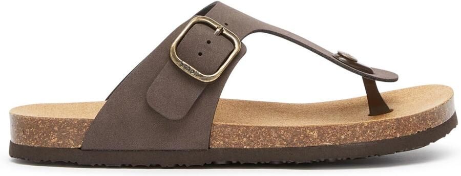 Dames Flip-Flops Bruin Comfortabele Teenslippers