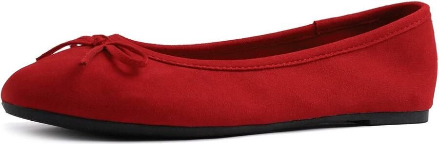 Dames Glitter Puntige Ballerina's Comfortabele Slip-On Platte Schoen