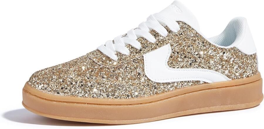 Dames Glitter Sneakers Retro Fashion Bling en Comfortabel Ideaal voor Bruiloften ShopVlot