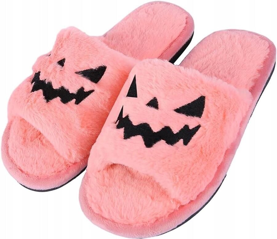 Dames Halloween Pantoffels Roze