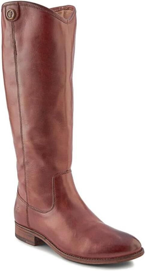 Dames hoge laarzen met vintage leer en comfortabel design