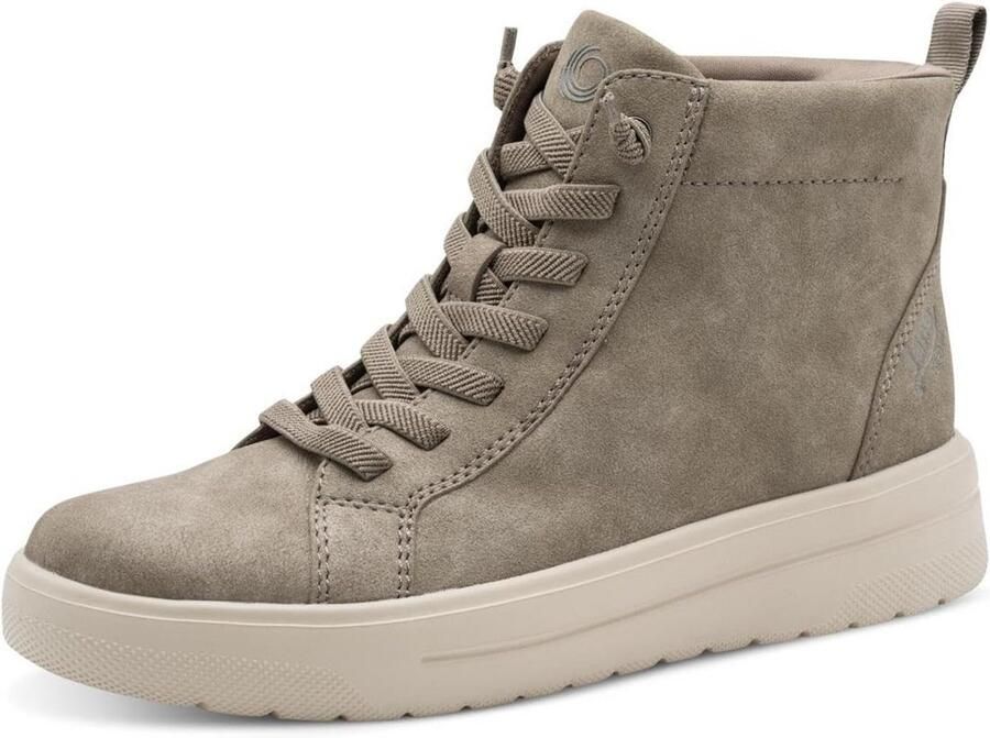 Dames Hoge Sneaker Laarzen Vegan Kuit Hoogte Comfortabele Brede Pasvorm