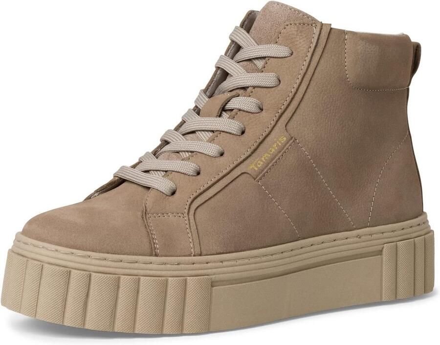 Dames Hoge Sneakers met Verwisselbaar Voetbed Comfortabele Witte Sportschoenen