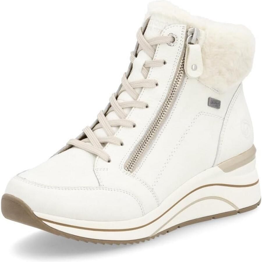 Dames hoge sneakers met waterafstotende werking en los voetbed