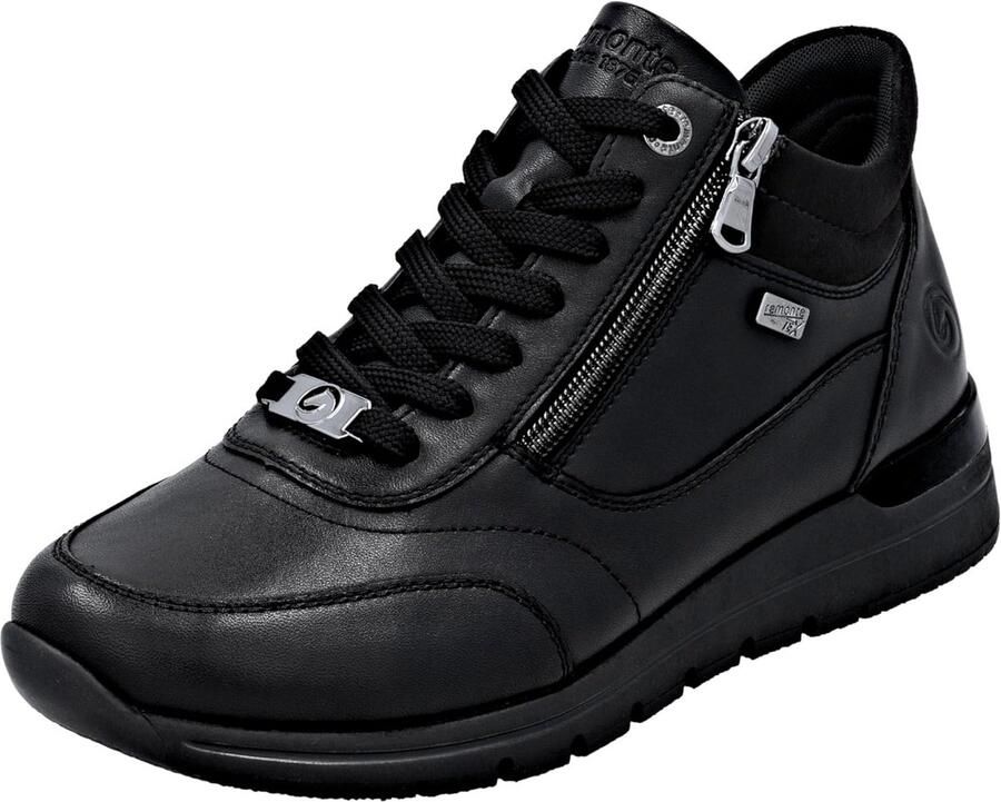 Dames Hoge Sneakers Zwart Comfortabele En Stijlvolle Enkellaars Sneaker