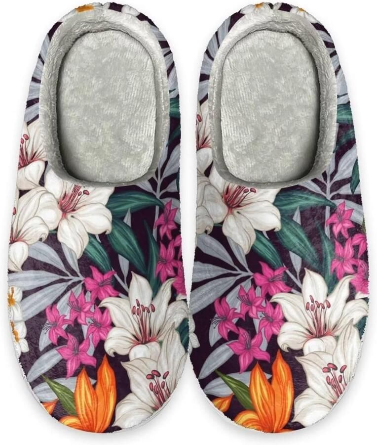 Dames Huis Slippers Warme Antislip & Gezellige Pantoffels Lichtgewicht Fuzzy Slip-On Comfort