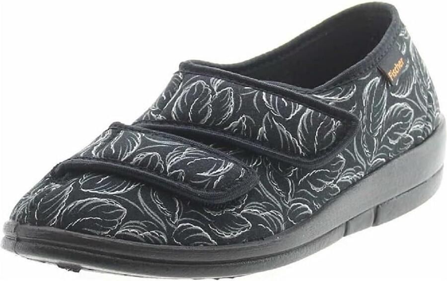 Dames Huisschoen Zwart Sloffen in