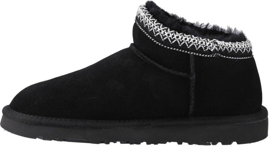Dames Instapper Pantoffel Bootie met Warme Schapenvacht Voering