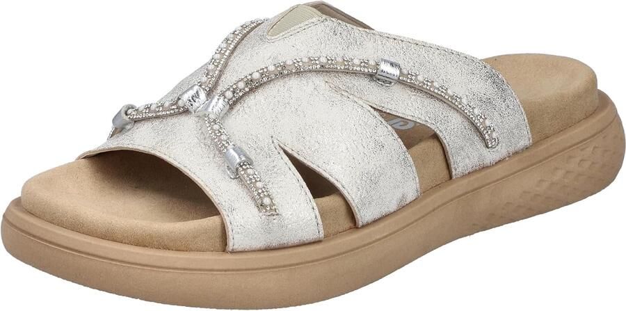 Rieker Slippers Zomerschoen slippers pantoffel strandschoen met stretchinzetstuk