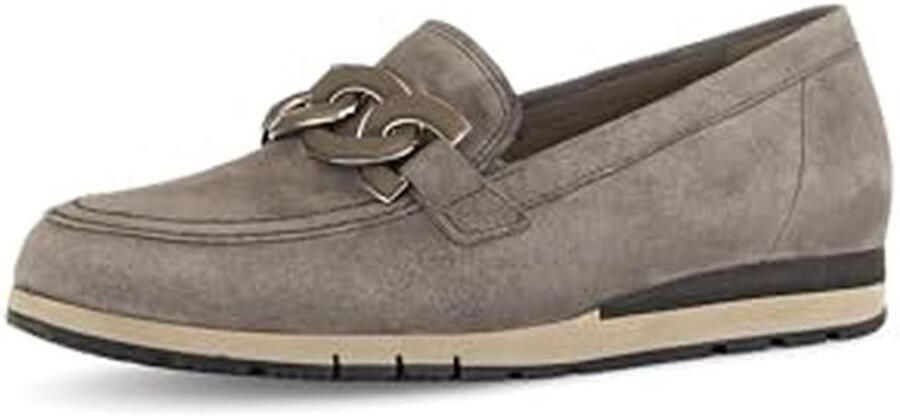 Dames instappers met decoratieve kettingdetails en kleine sleehak