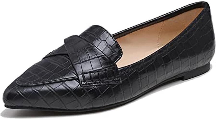 Dames instappers met platte puntige neus Comfortabele mode en kantoorschoenen