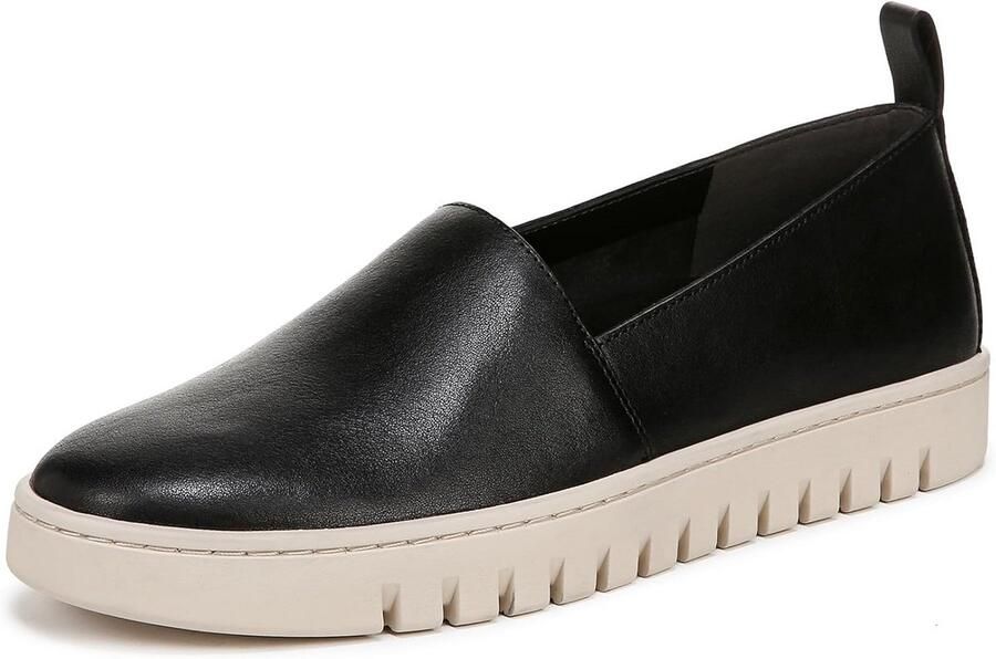 Dames Instappers Zwart Leer Comfortabele Wijdte Loafer voor Dagelijks Gebruik