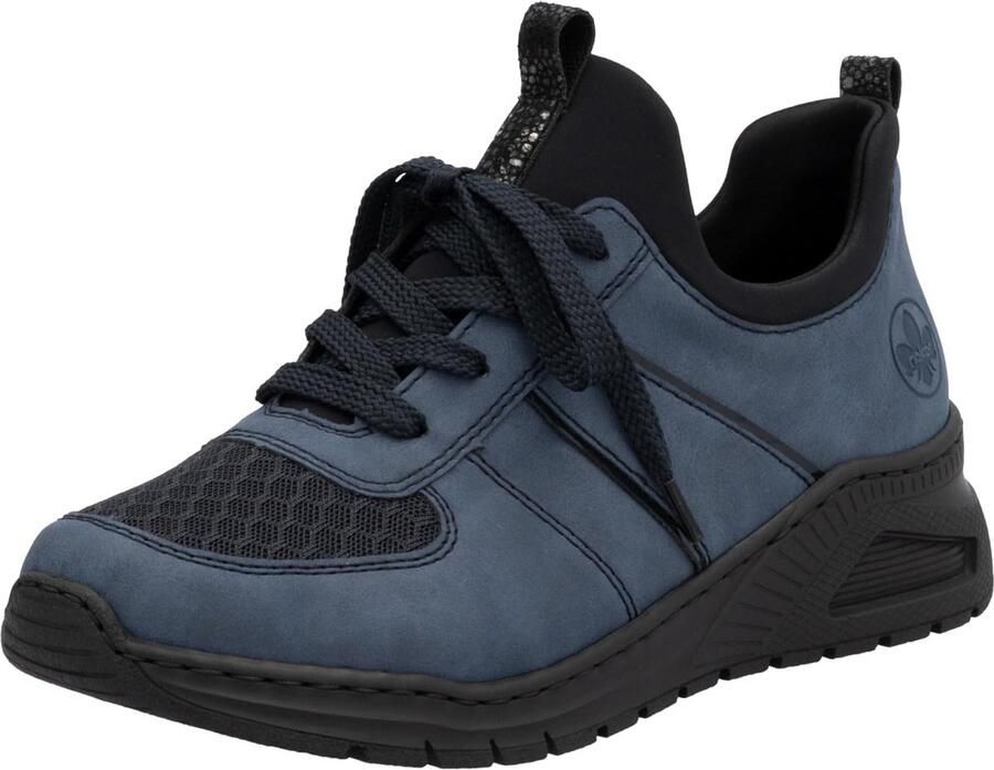 Dames Instapschoen Blauw Comfortabele Sportschoenen met Wijdte H
