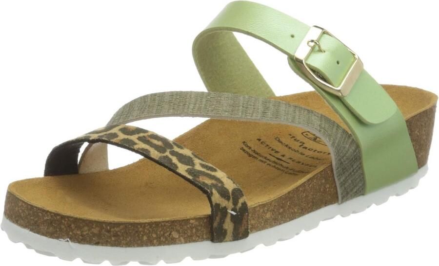 Dames Instapschoenen met Glitter en Verstelbare Grijze Gesp