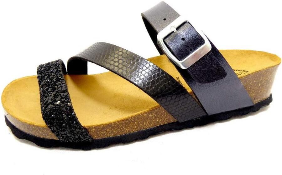 Dames Instapschoenen met Verstelbare Goudkleurige Gesp Comfortabele Lichtgewicht Slipper