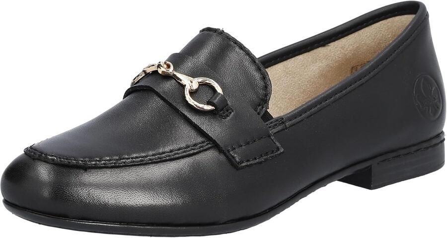 Dames Instapschoenen Zwart Leer Comfortabel