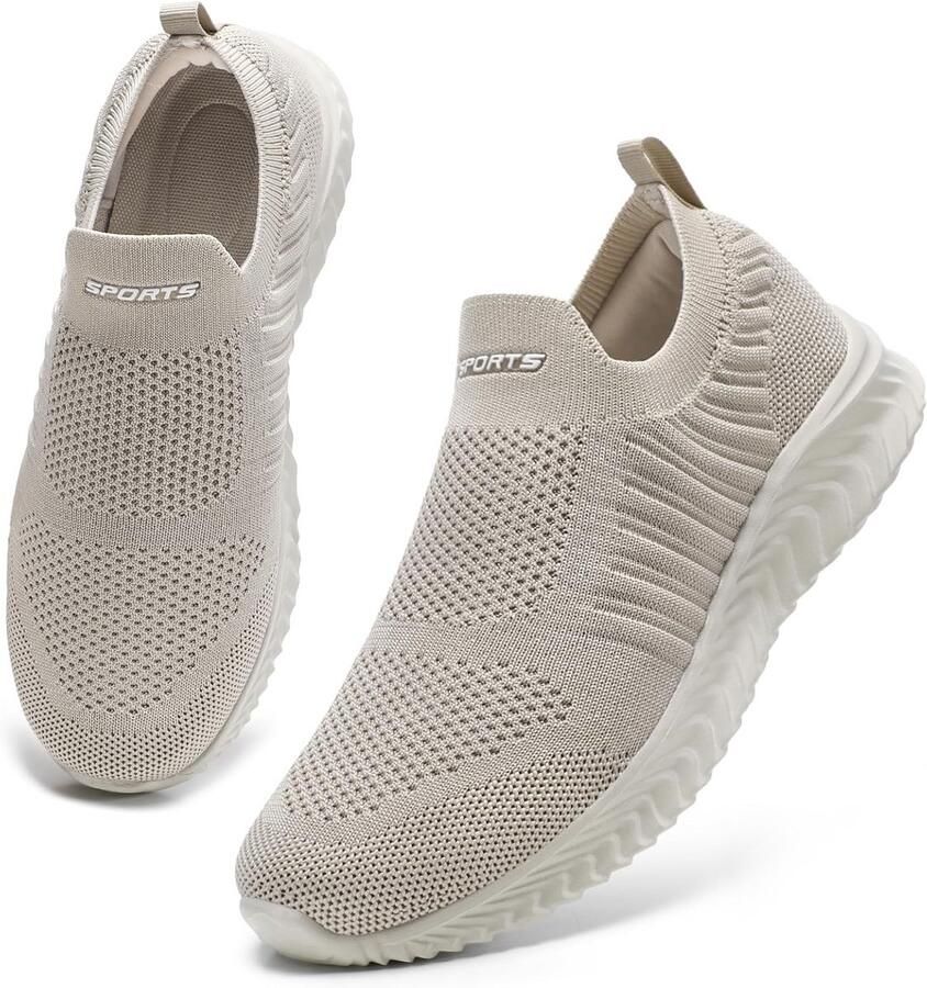 Dames Instapsneakers met Traagschuim Zool Comfortabele Slip-On Schoenen