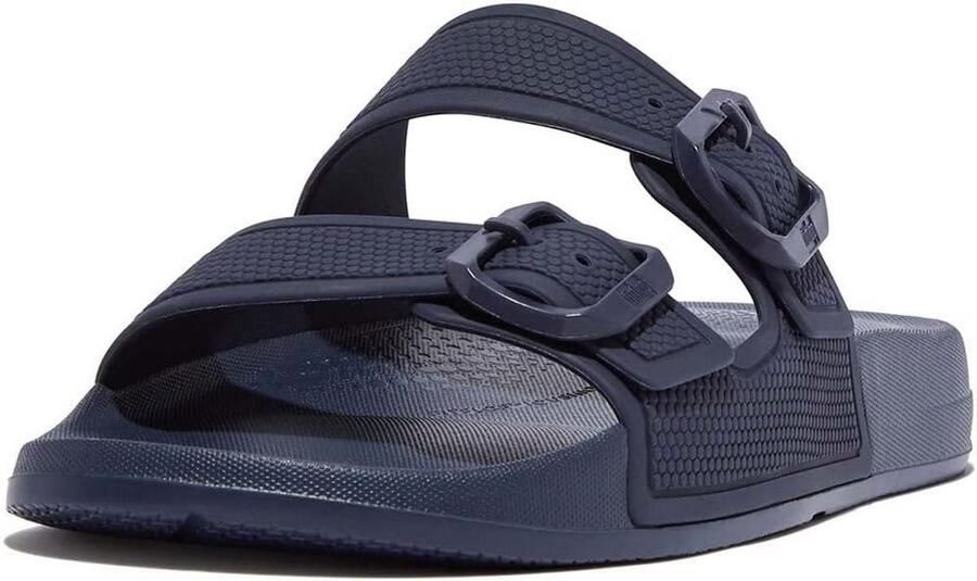 Dames Iqushion Slides Platte Sandalen met Twee Bandjes en Gesp Waterdicht en Lichtgewicht