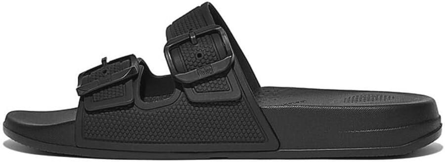 Dames Iqushion Two-bar Buckle Slides Platte Sandalen