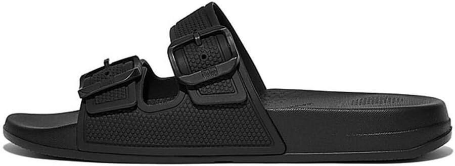 Dames Iqushion Two-bar Buckle Slides Platte Sandalen