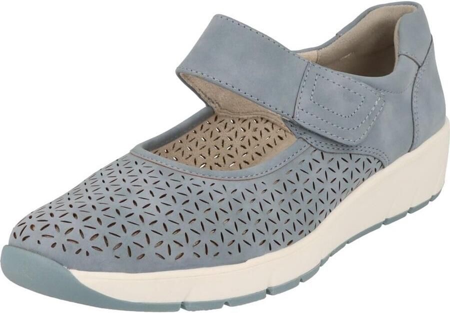 Dames Jana Damen Halbschuhe Mit Klettverschluss Vegan Sneaker
